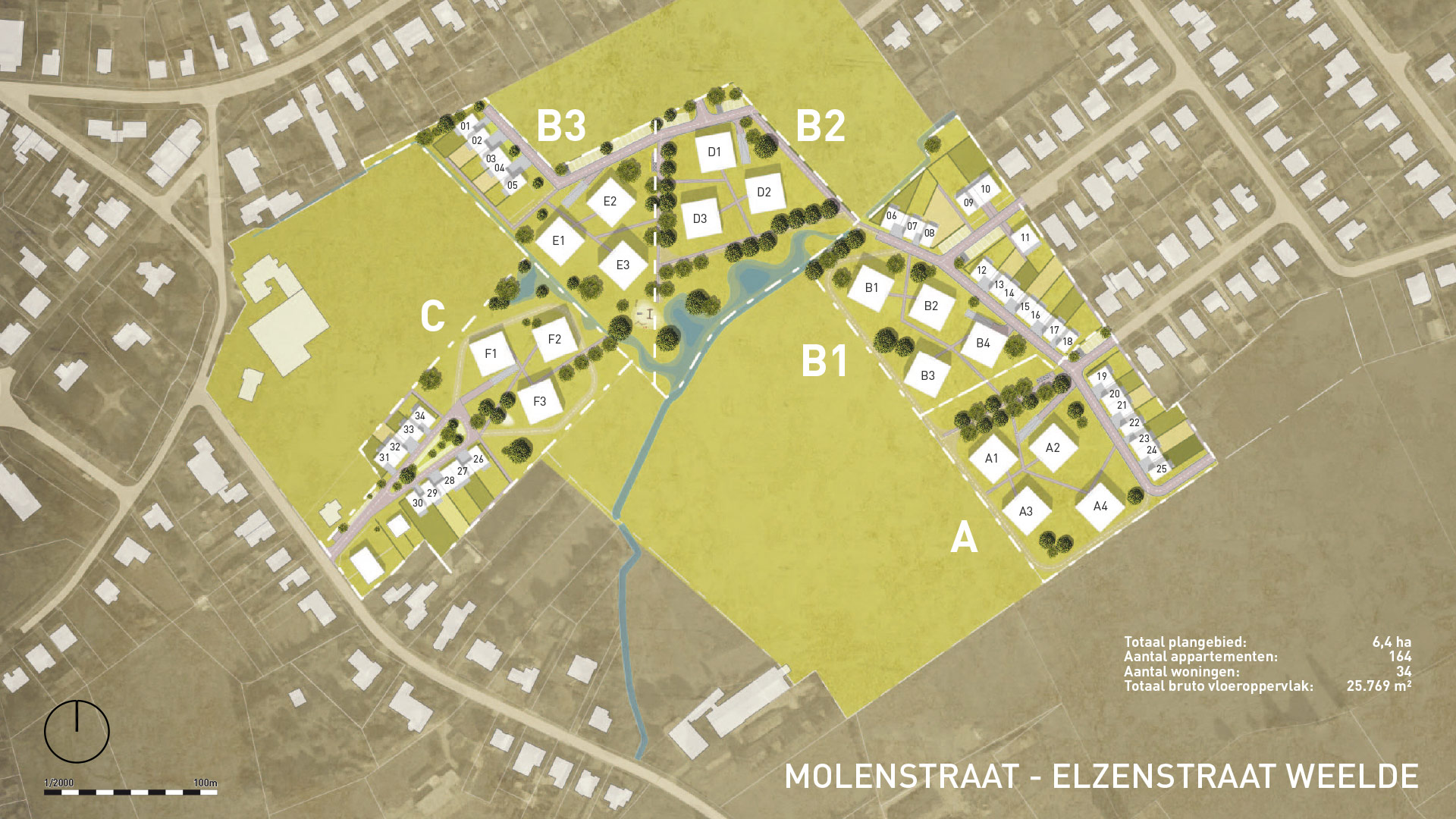 Inplantingsplan nieuwbouwproject te Weelde Inplantingsplan nieuwbouwproject te Weelde