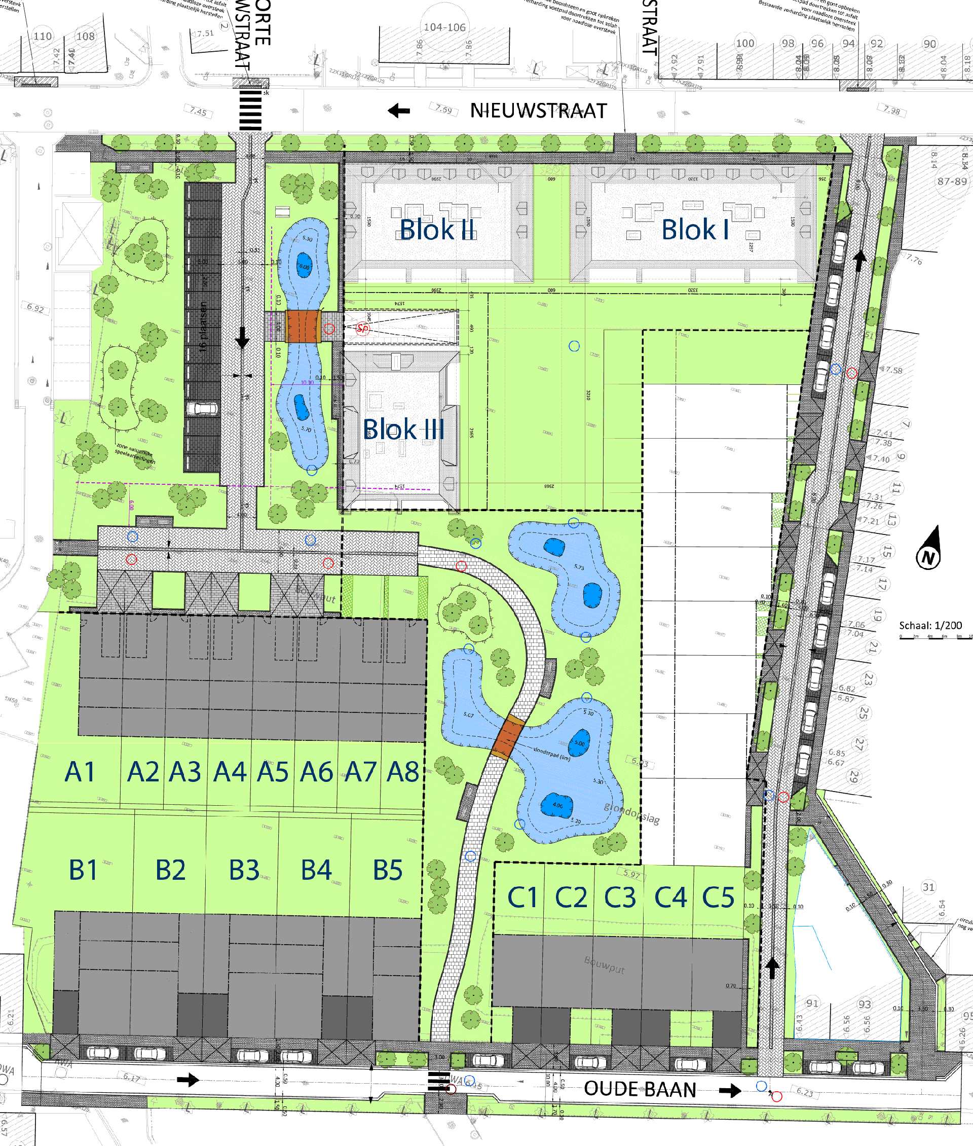 Inplantingsplan nieuwbouwwijk Klinkaert