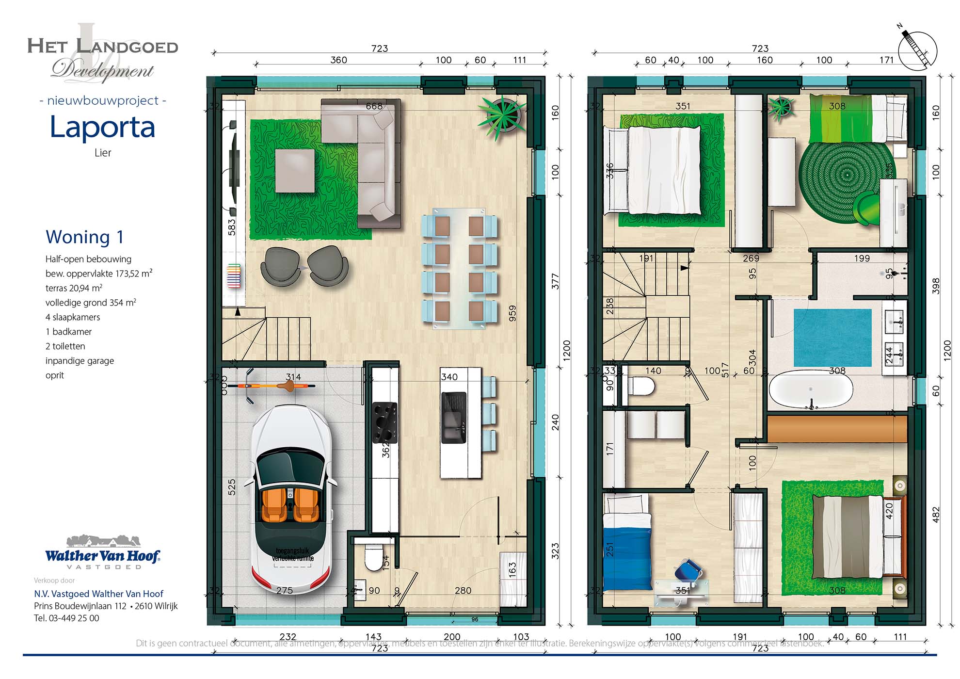 Voorbeeld plan Woning 1